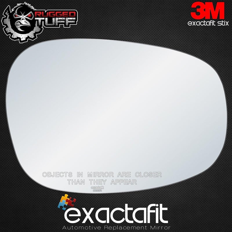 Rugged TUFF Passenger Side Mirror Glass Replacement For BMW 128i 135i 1M 323i 328i 335i 335d 335is M3 2008-2013 Right Convex Mirrors with Adhesives exactafit 8233R - Image 3